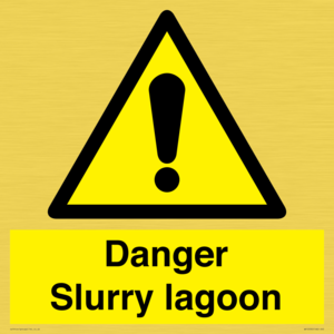 Danger Slurry lagoon
